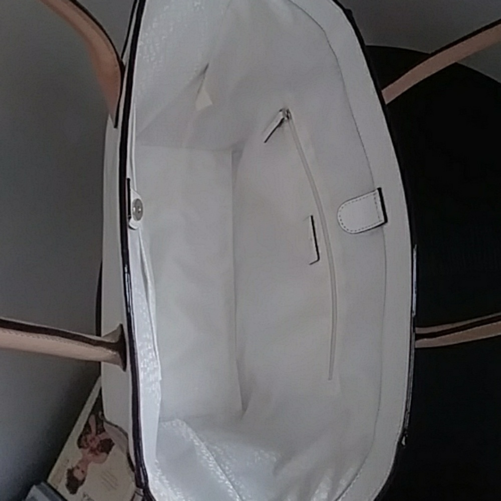 New Kate Spade Leather Cream Tote - Picture 5 of 8